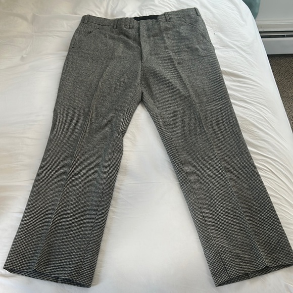 Men’s Custom High End Tailored Dress Pants Size 40 Houndstooth Pattern - Picture 1 of 8